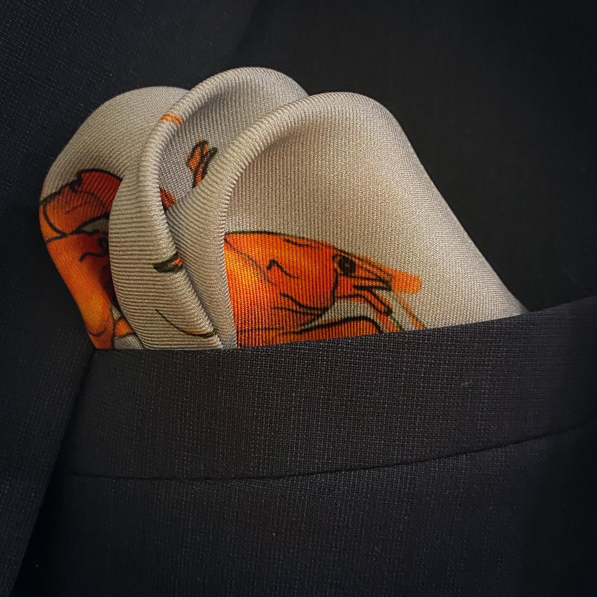 wave pocket square fold