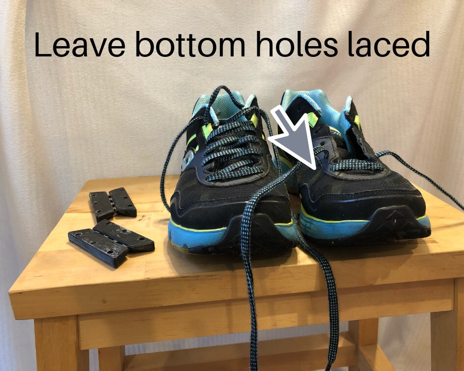 bottom holes laced