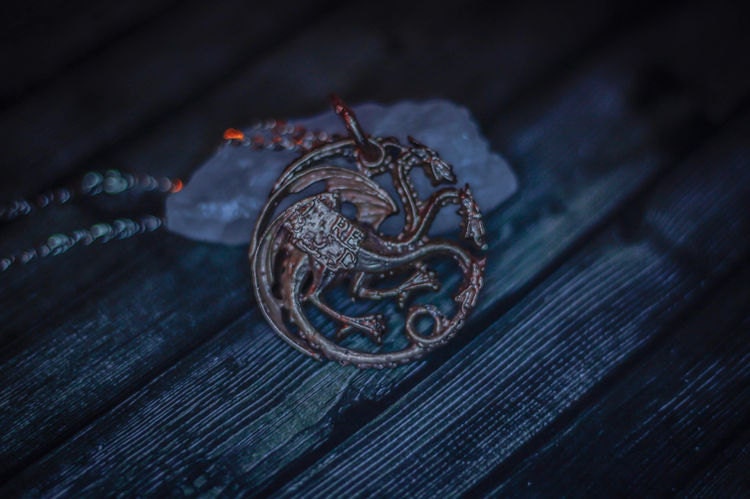 Electroformed Dragon Necklace