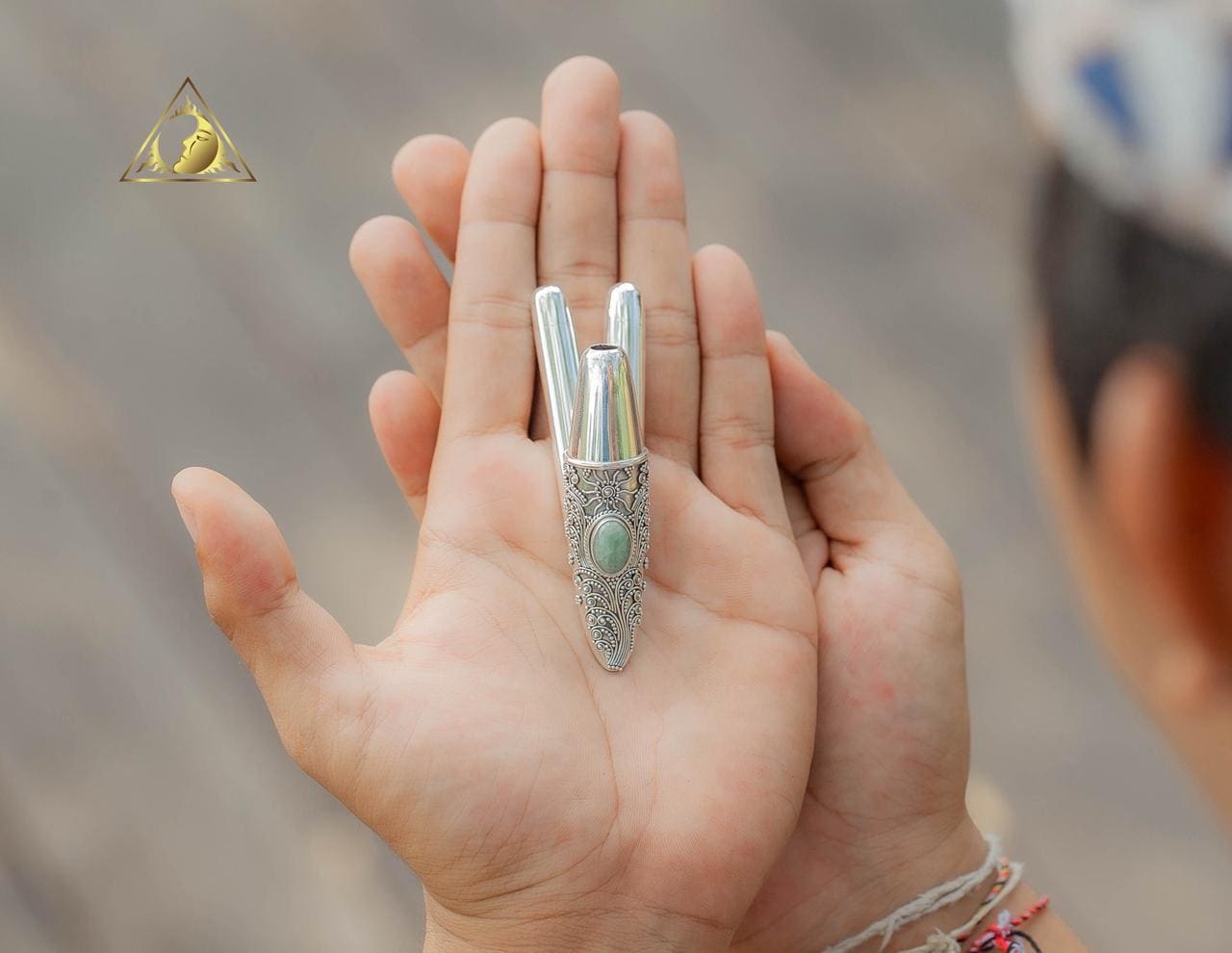 exclusive kuripe double nose with silver ornament by Dewata Studio