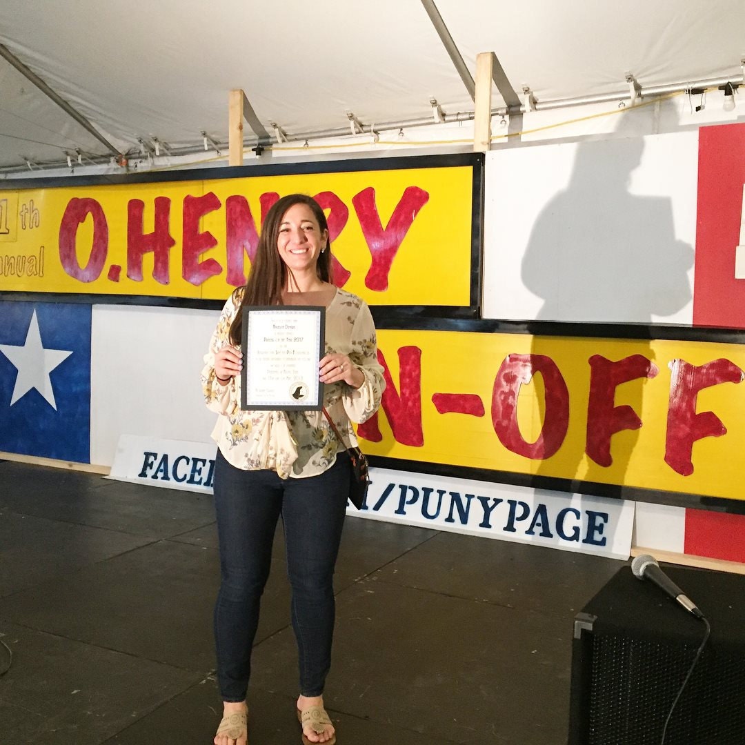 Angelica Demiris, ACouplePuns, Puns, Austin TX Pun Off, OHenry Pun Off, Pun Off, Women Owned Business, Military Spouse Owned