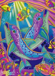 Lisa Frank dolphins