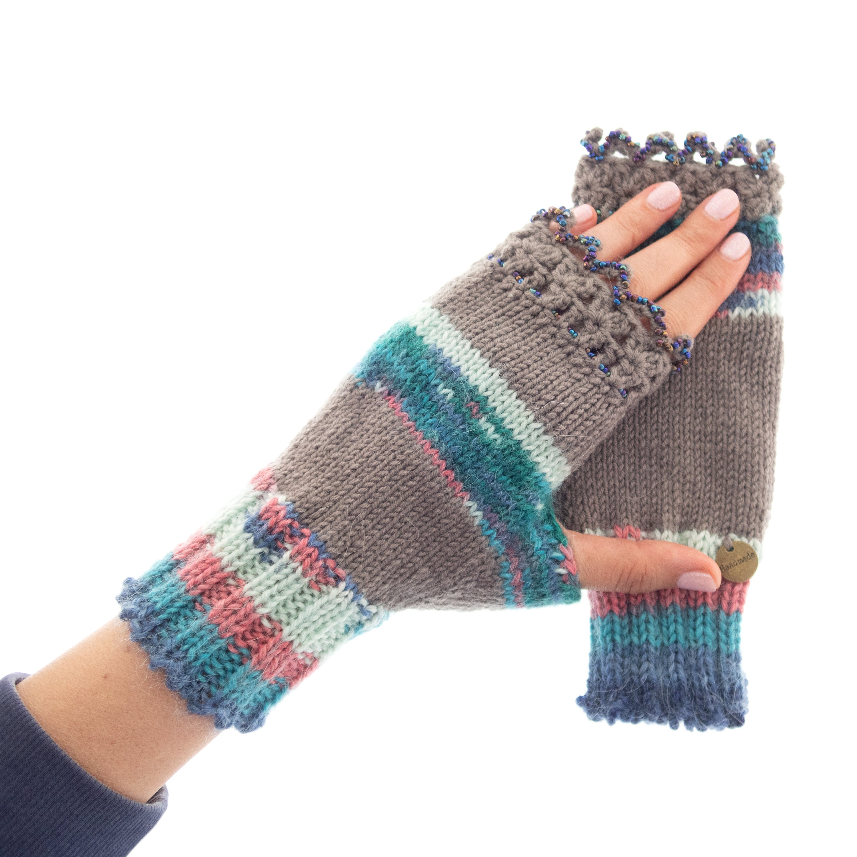 Mittens Fingerless Gloves Cashmere