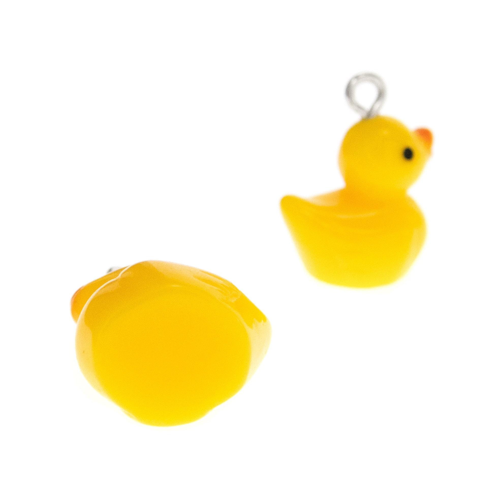 Cool Yellow Duck Earrings Dangle