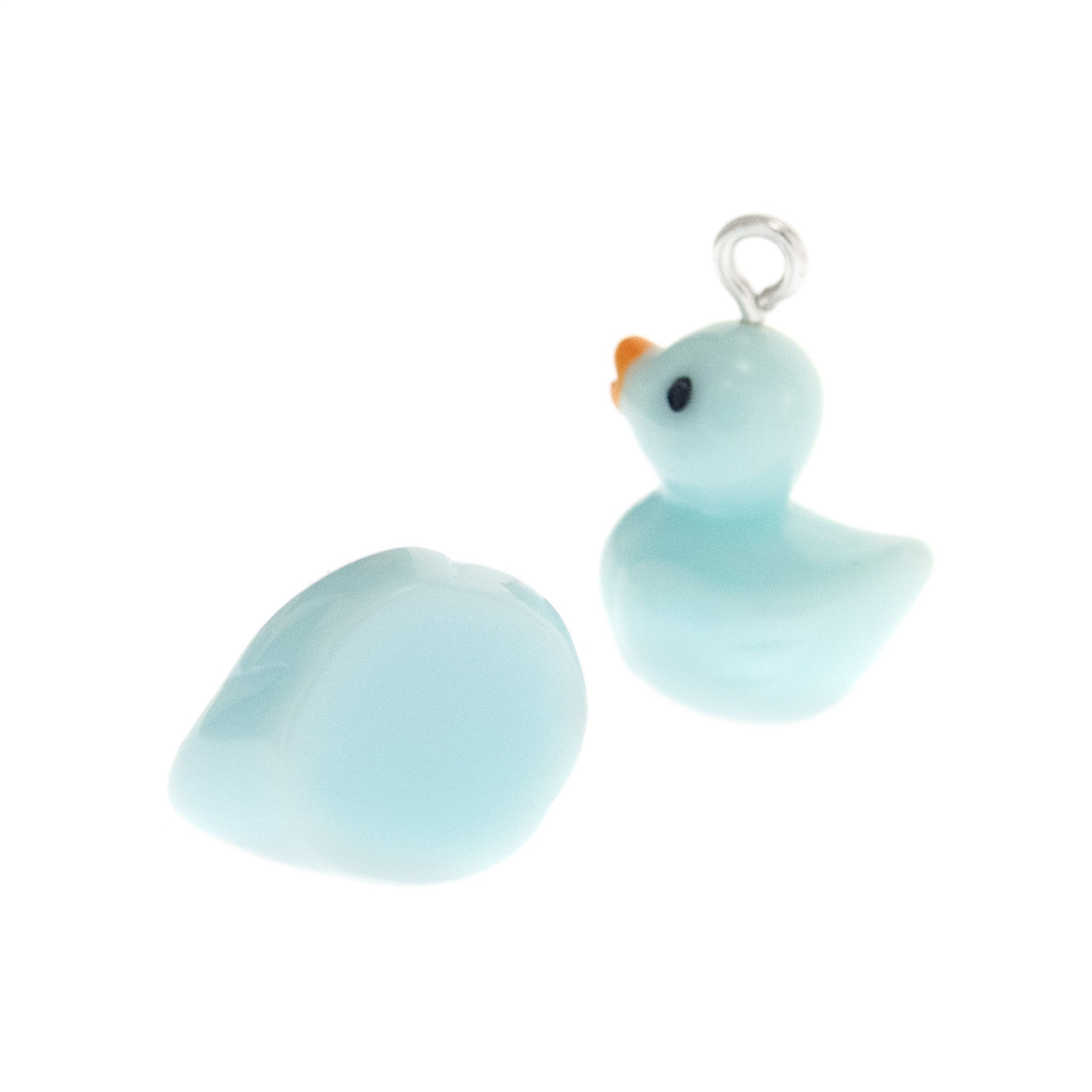 Duck Earrings Blue