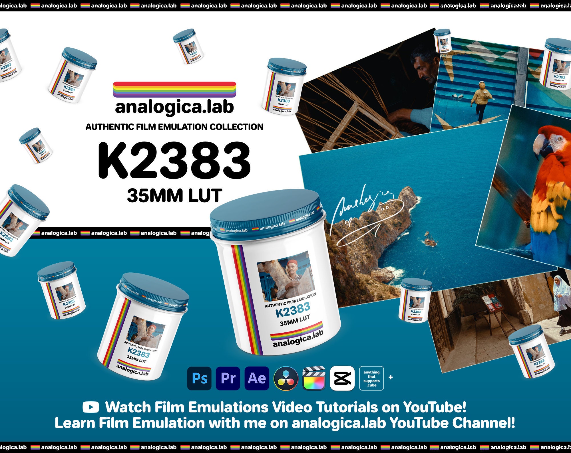 LUT KODAK 2383 D55 D60 D65 35MM Film Emulation