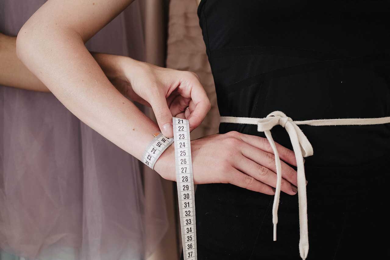 How do I measure myself for a dress_  WRIST SIZE