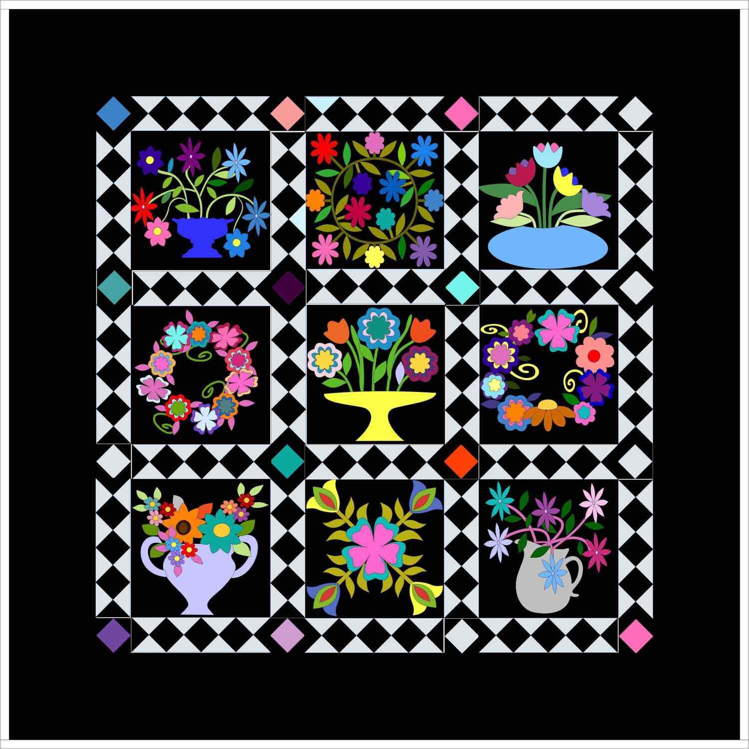 Springtime Romance Quilt BOM