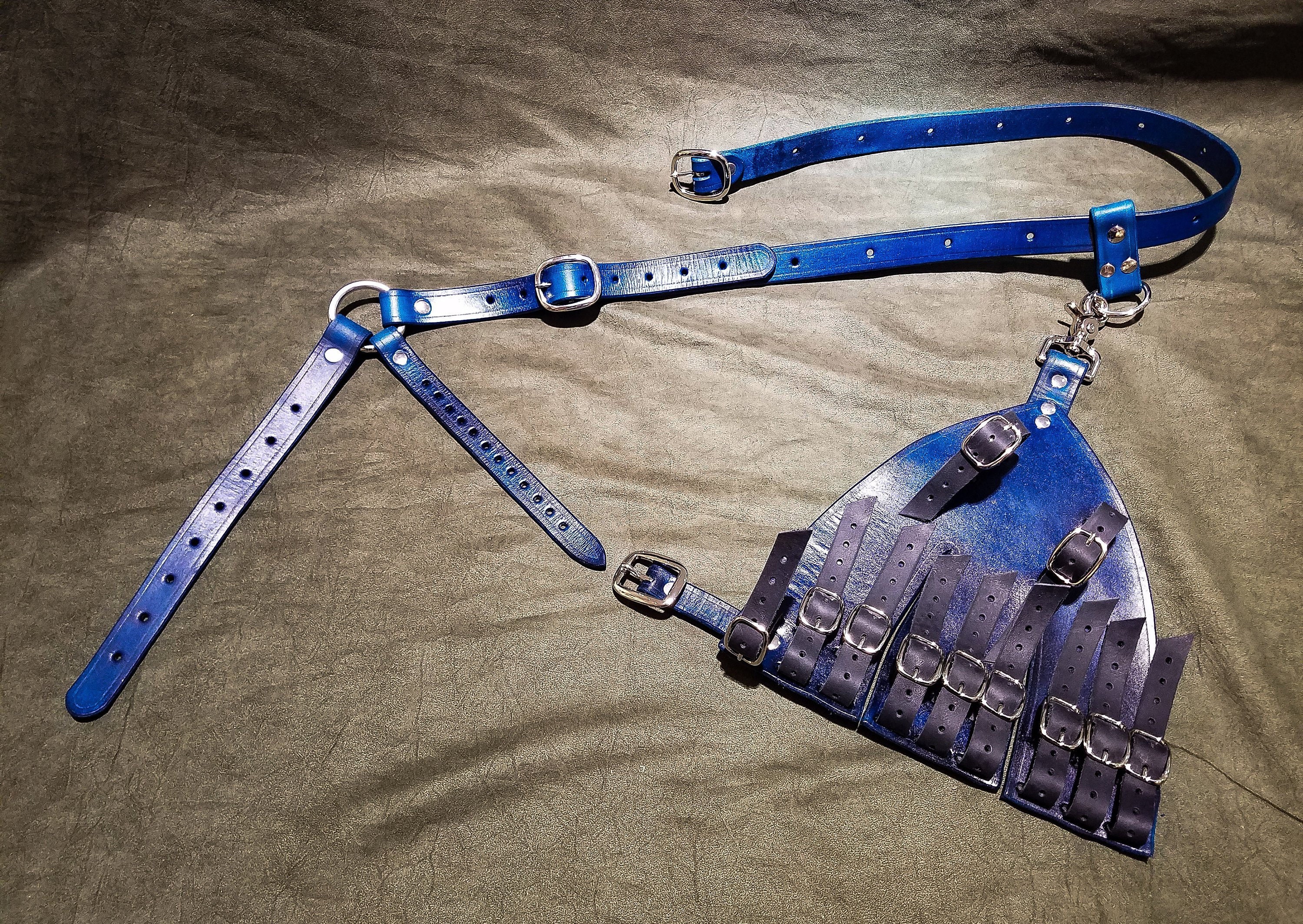 A blue rapier belt