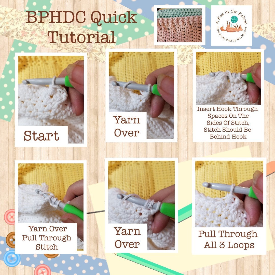 Back Post Half Double Crochet Tutorial