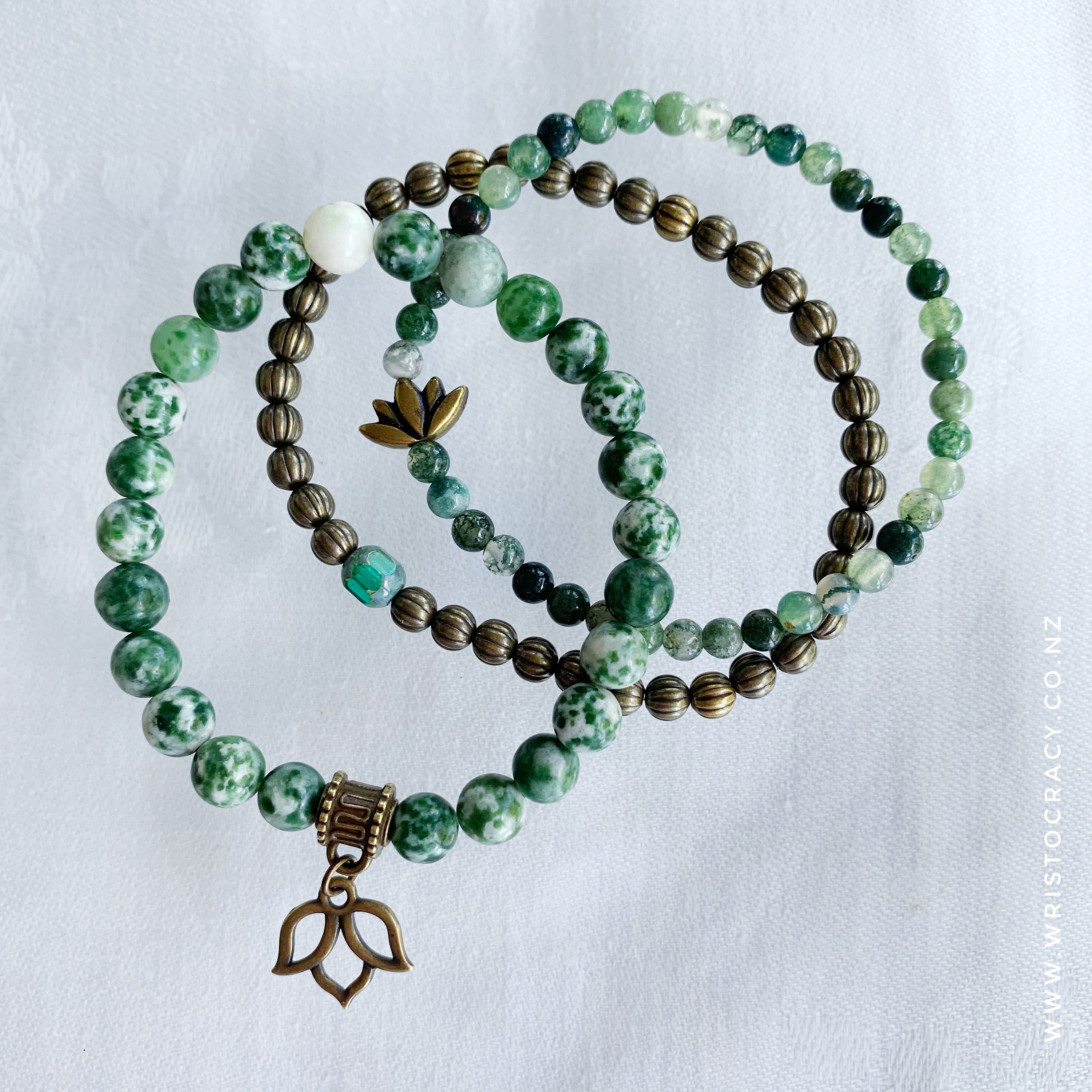 Tree Agate Moss Agate Double $40