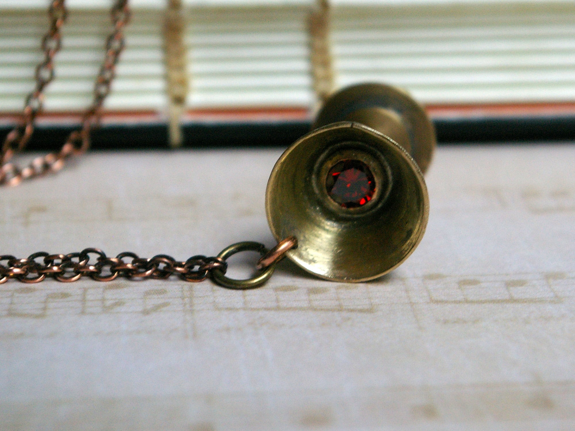 Brass Holy Grail Red CZ