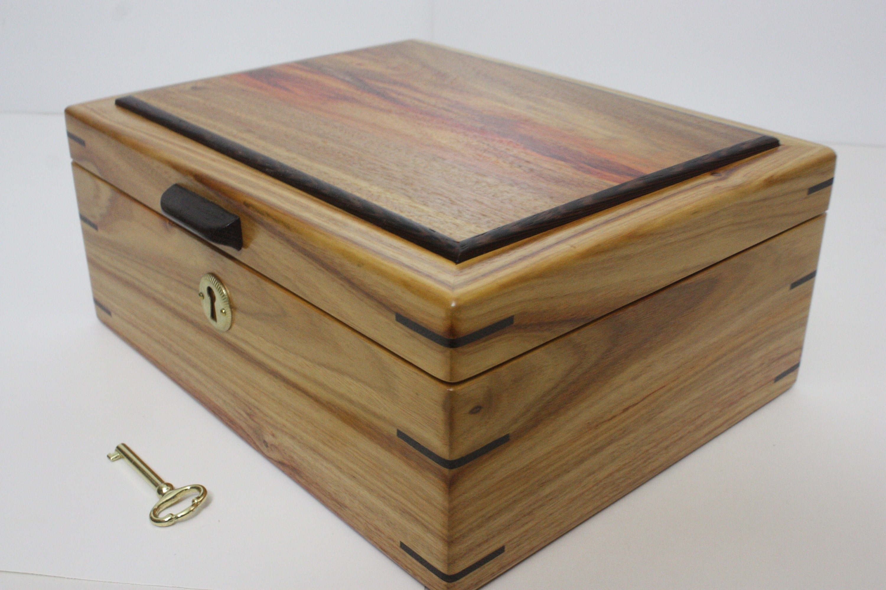Handmade Canarywood Locking Box