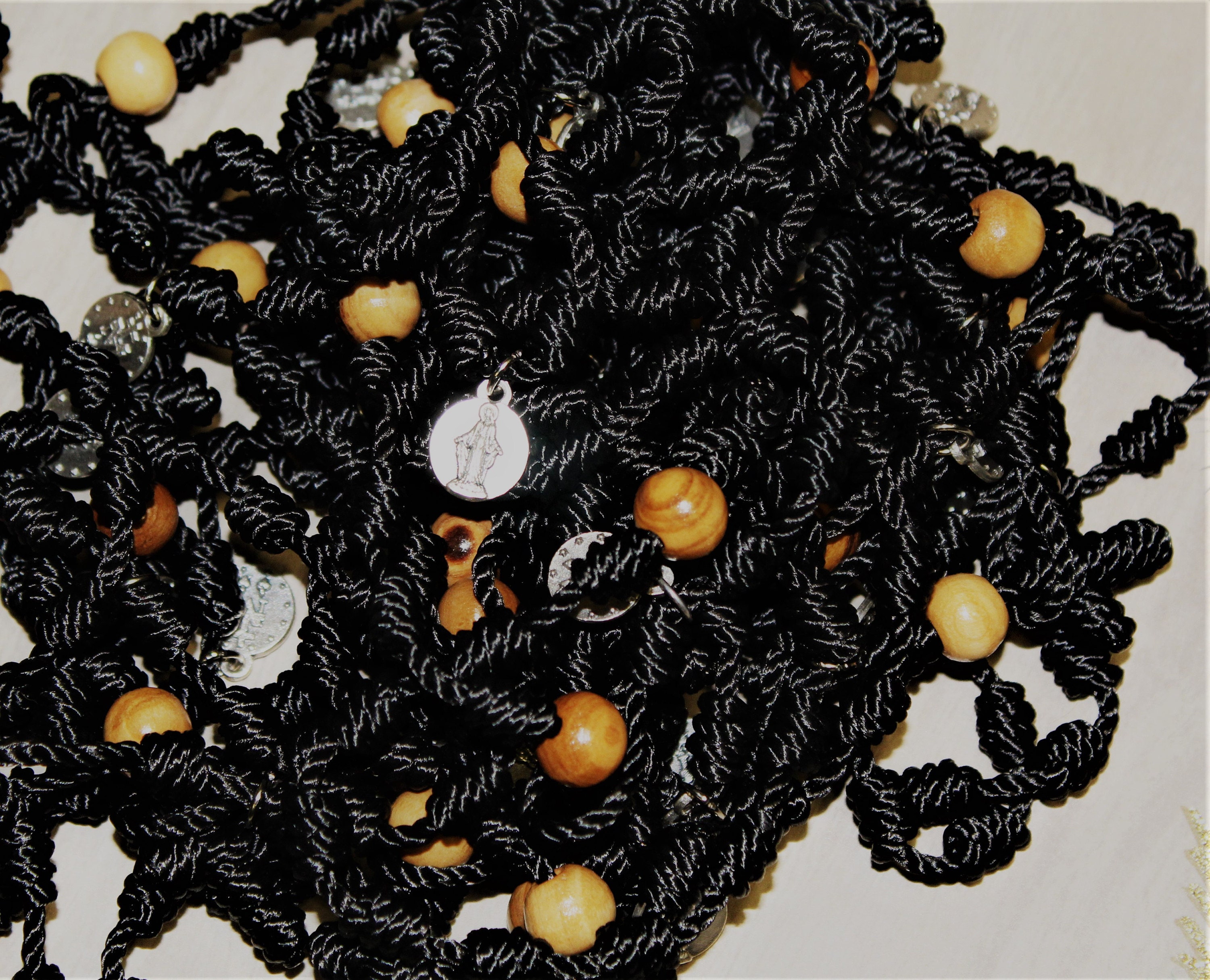 Rosary Bracelets getting ready for wrapping and packging