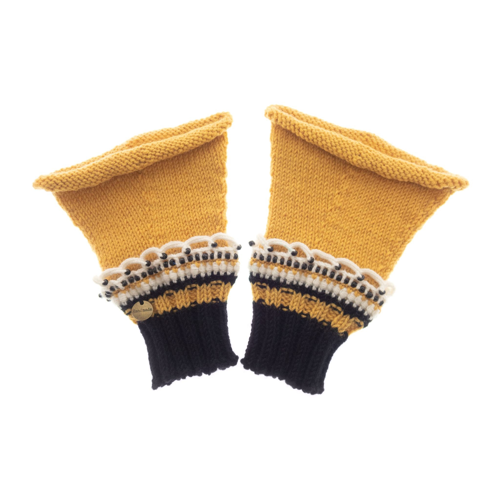 Pure Cashmere Fingerless Wrist Warmers