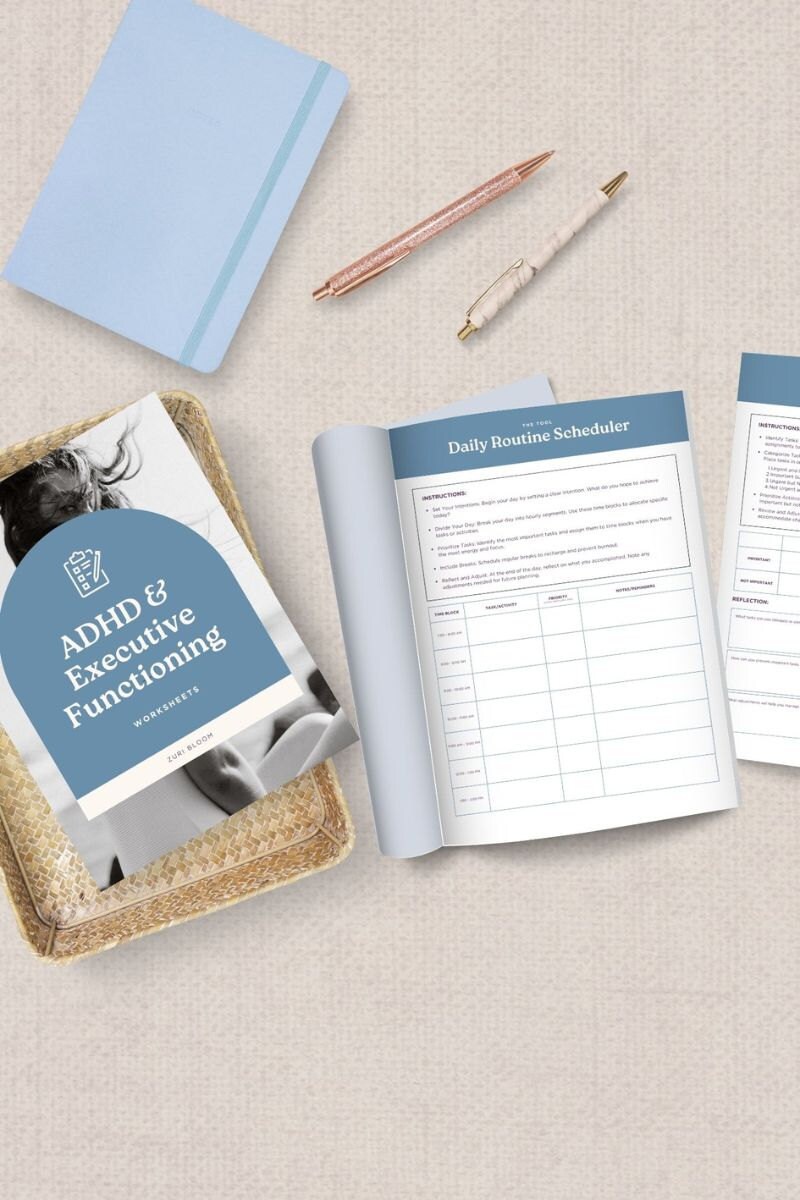 ADHD Support Bundle ADHD Digital Download ADHD Tools ADHD Organization ADHD Therapy Materials ADHD Affirmations Gift for ADHD ADHD Student Support for Teachers for Therapists