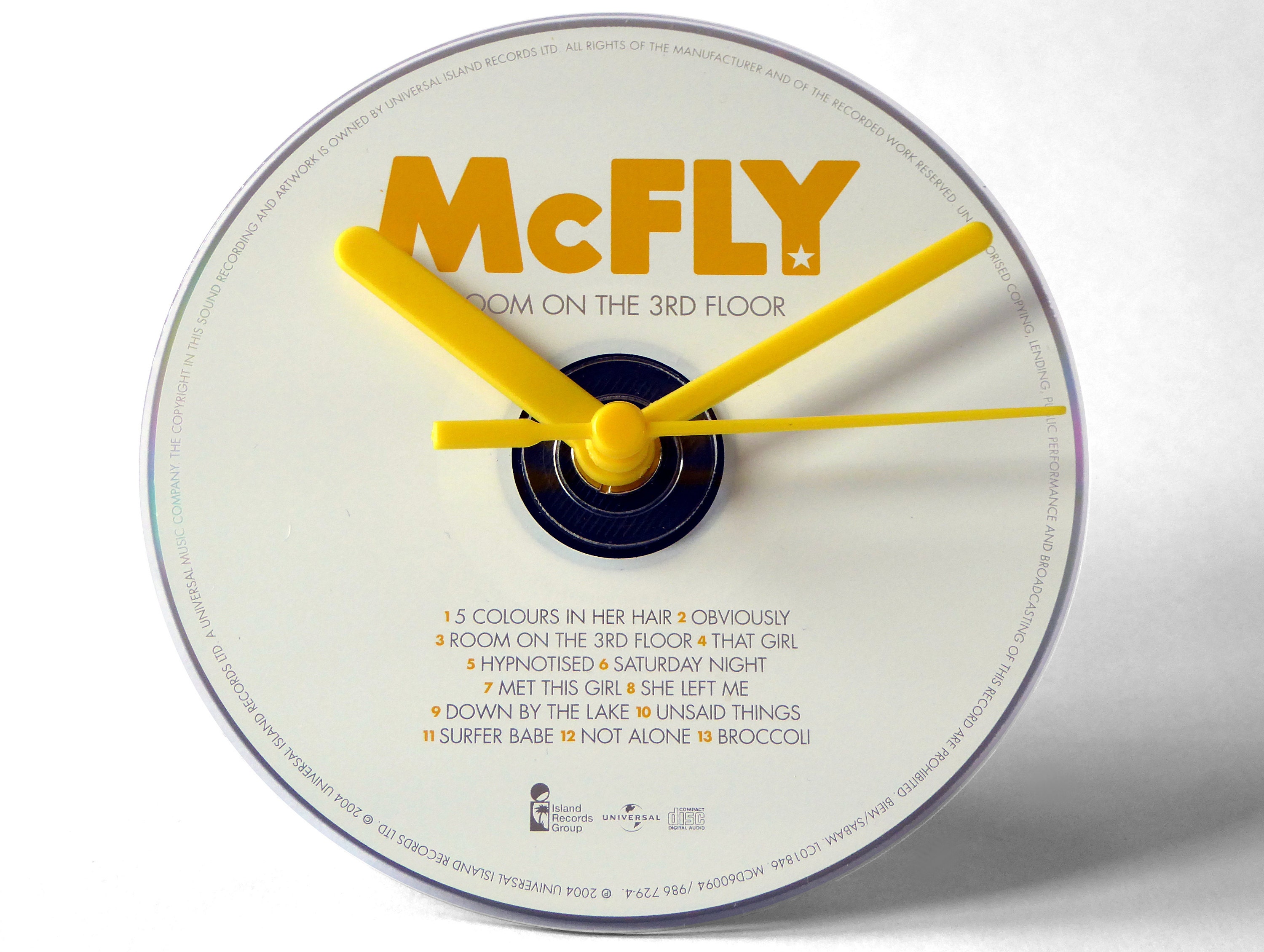 McFly Room On The 3rd Floor CD Clock and Keyring Gift Set