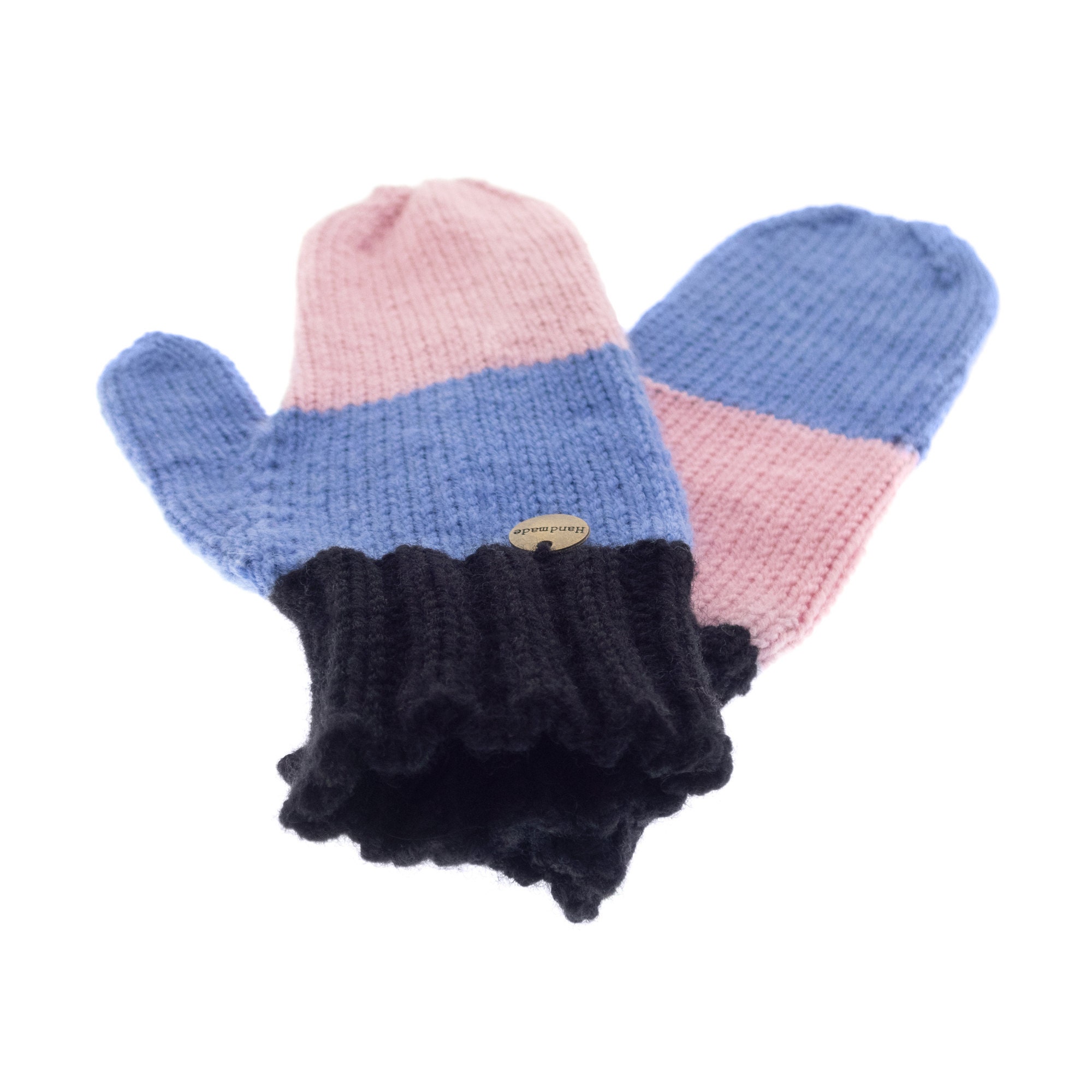 handmade mittens for women, woollen ladies gloves of warm cashmere wool