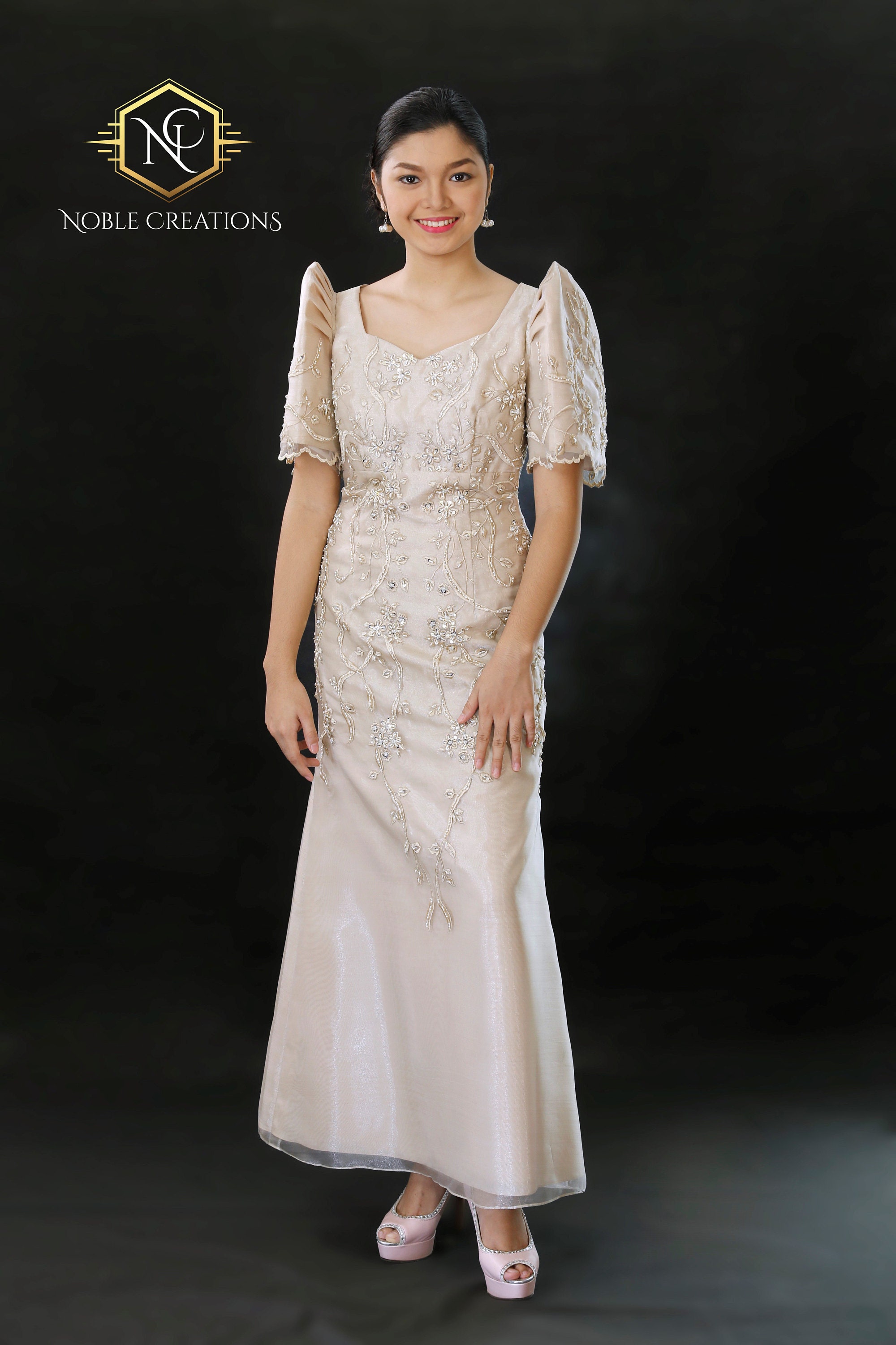 white backless prom dress