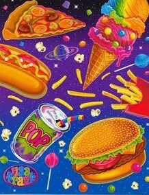 Lisa Frank junk food