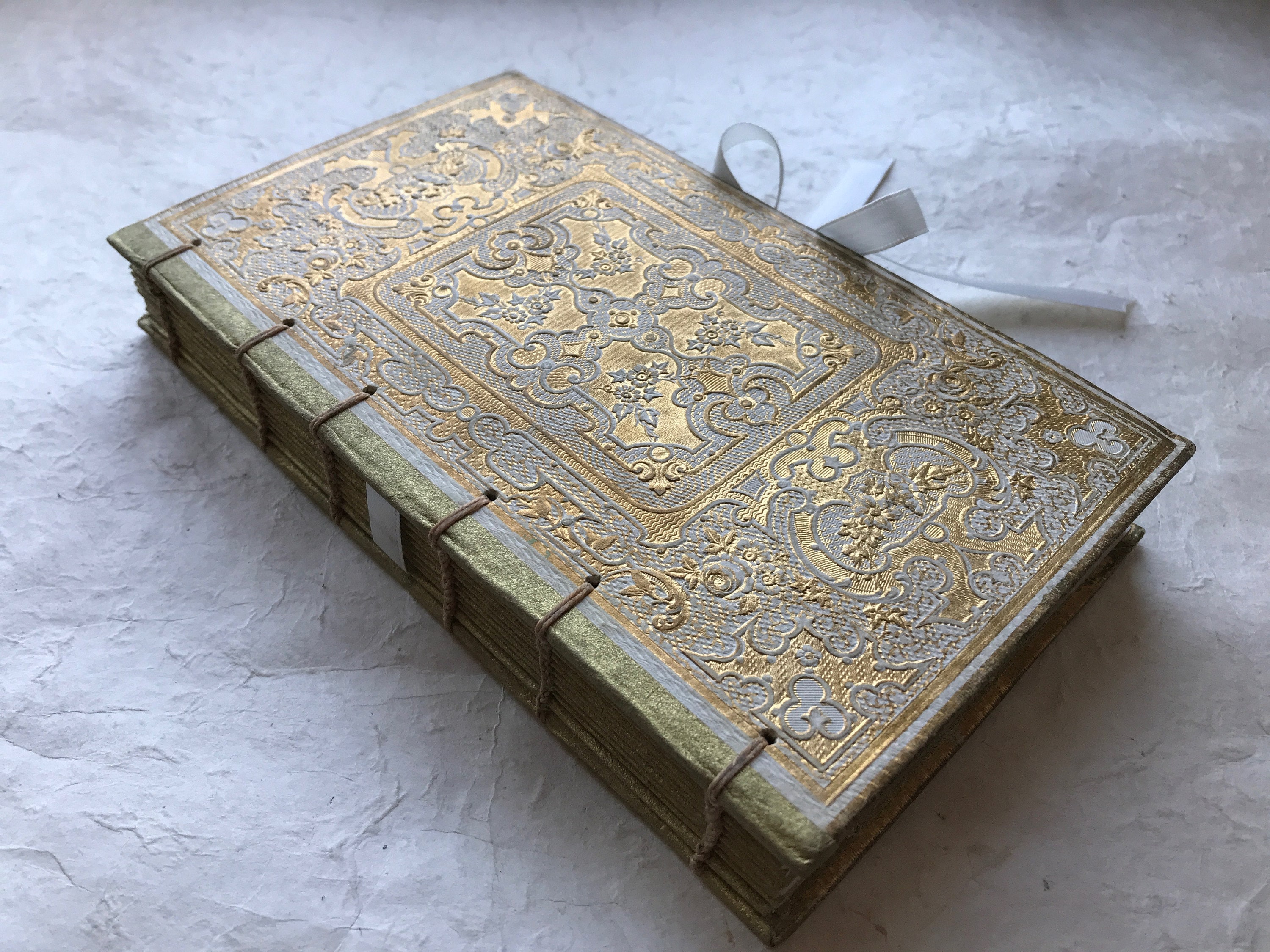 Ivory & Gold Guestbook