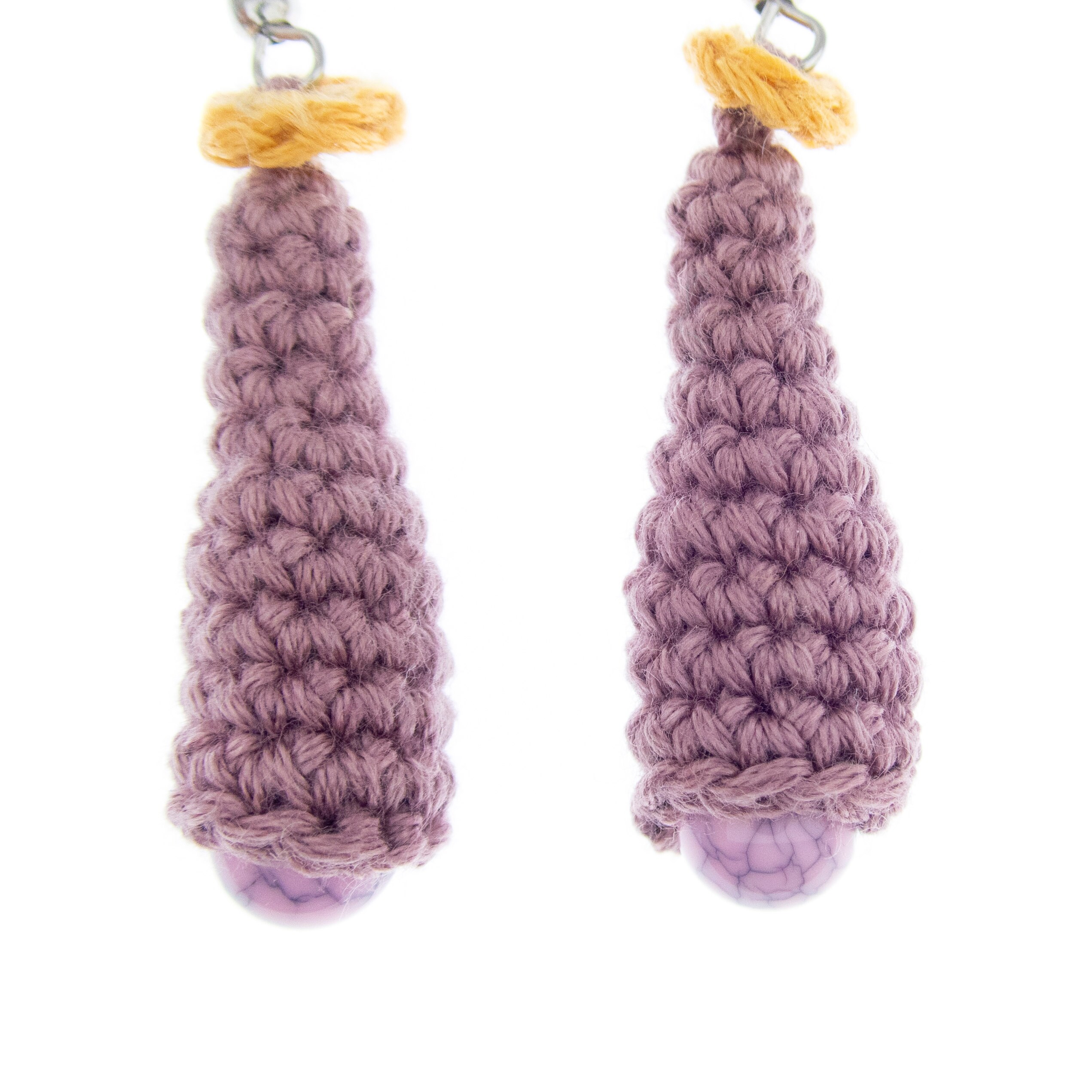 handmade statement summer jewelry earrings pink drops