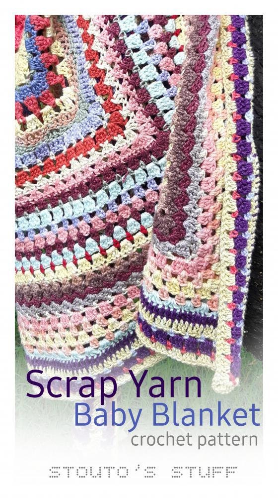Scrap Yarn Baby Blanket Crochet Pattern