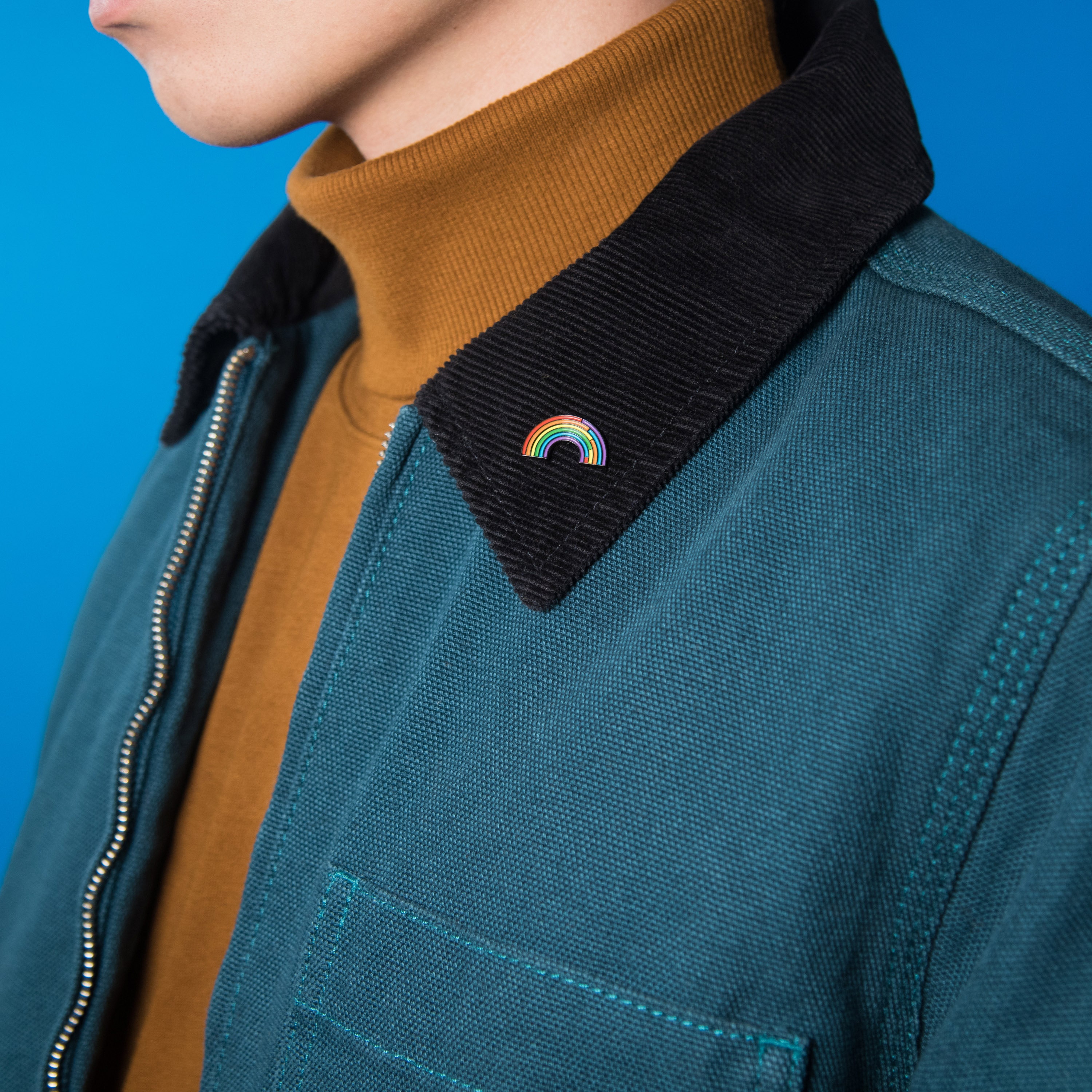 Rainbow accessories featuring the colors of the LGBTQ+ Pride Flag. The rainbow colors symbolize diversity and unity within the LGBTQ+ community, and wearing these accessories shows support and allyship.