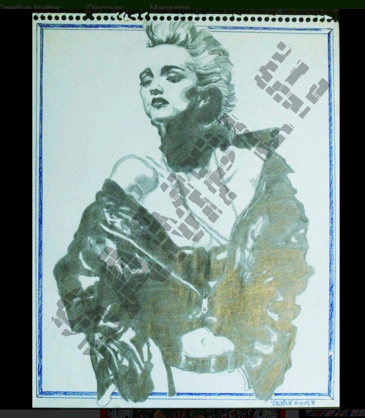 MADONNA in Leather-Aug. 14, 1991