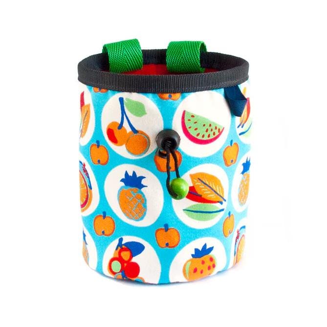 Nadamlada chalk bag climbing, handmade. Fruits and apples themed