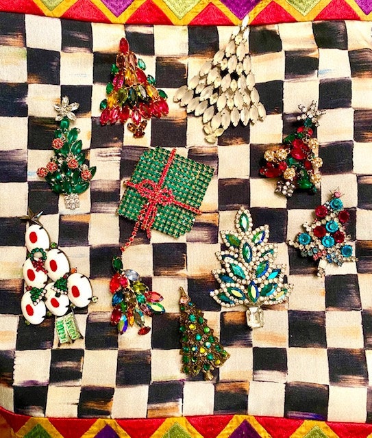 Christmas Tree Brooch Pins