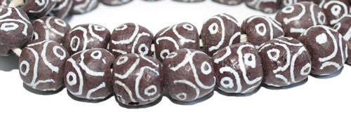 opaque painted glass beads
