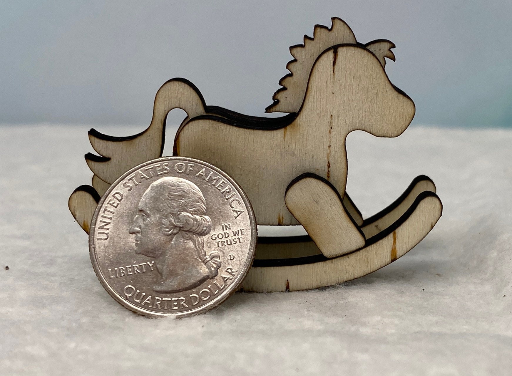 Laser cut rocking horse