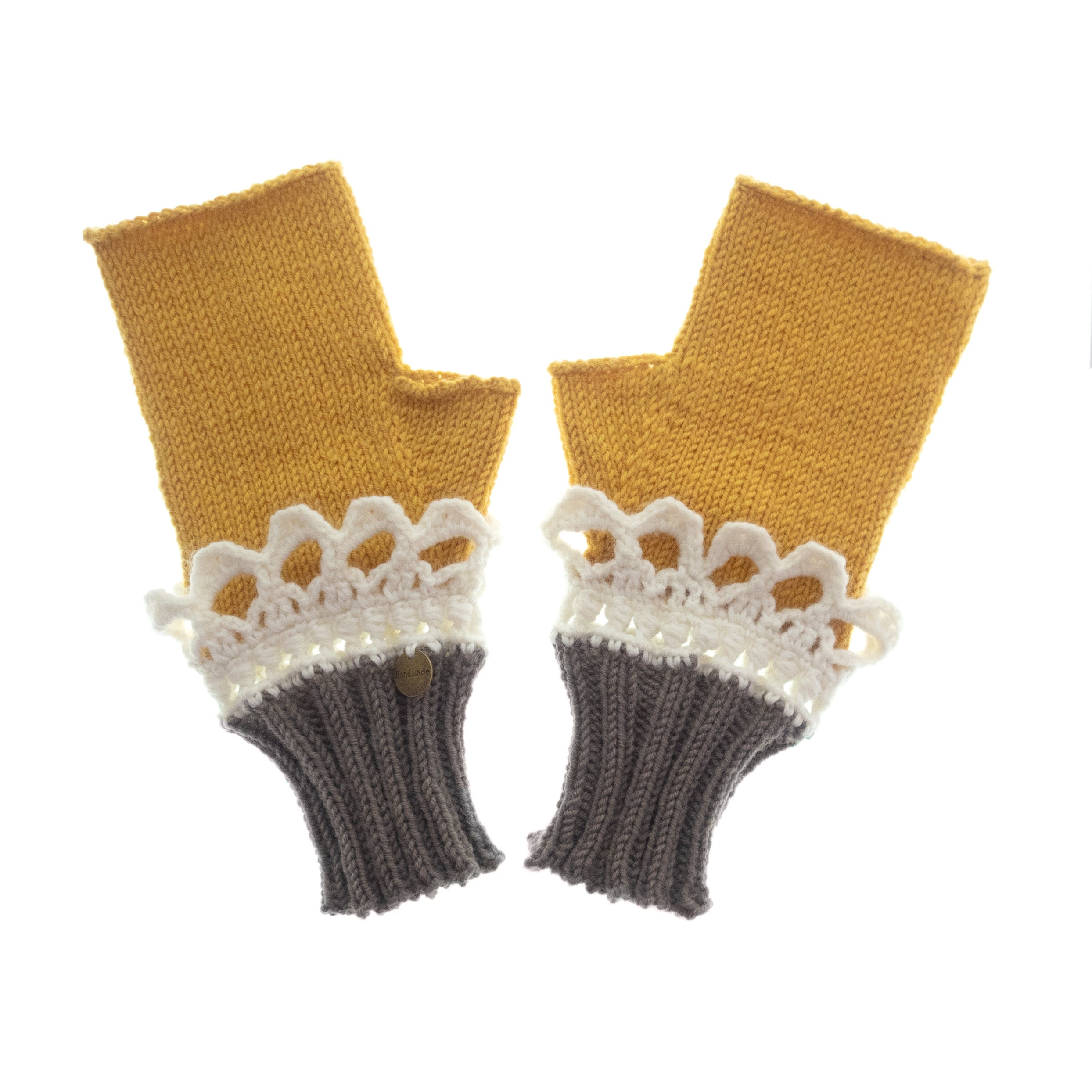 Ladies Cashmere Gloves, Knit Fingerless