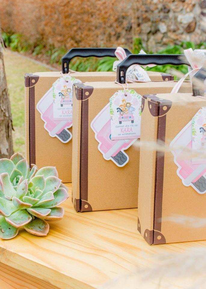 Safari Drive-By Party | Safari Drive By birthday | safari party ideas | Safari birthday party | drive by party ideas | Drive by Birthday Ideas | Drive by party decorations | Drive by Party decor | Safari Cake | Little Printables Shop | Safari Party Favors | Safari Party packs | Safari suitcase