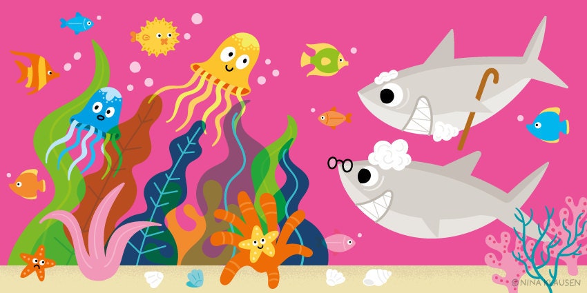Babyhai a sing along book for kids by nina klausen