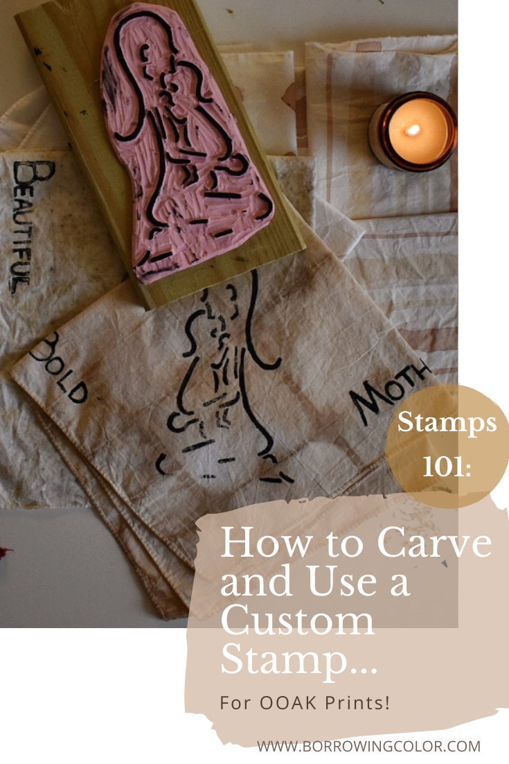 STAMPS 101: How to Carve and Use a Custom Stamp Tutorial