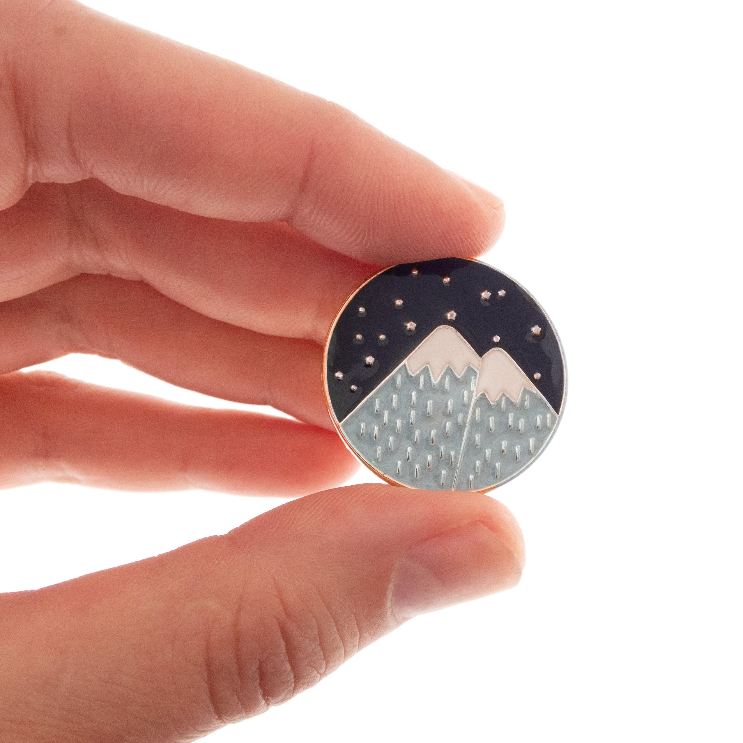 mountain enamel pin jewelry, travel badge brooch lapel pin