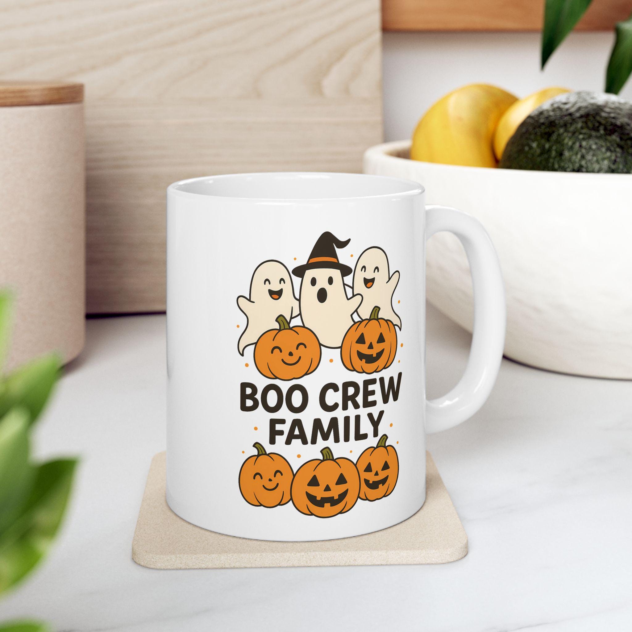 Halloween ghost mug banner