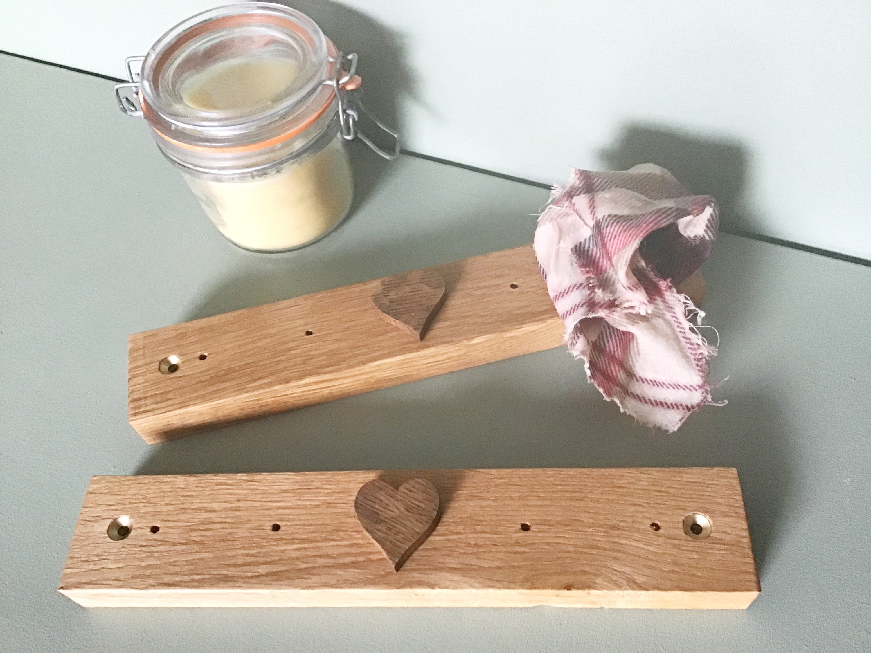 Oak wood key racks - handmade by Gorlech, Wales, UK