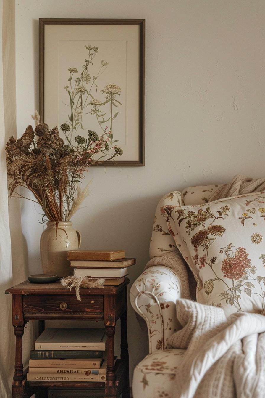 A cottagecore interior