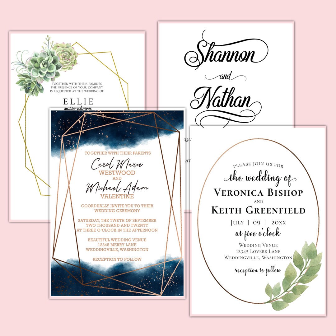 Keepsake Wedding Invitations by Anton Digital Designs