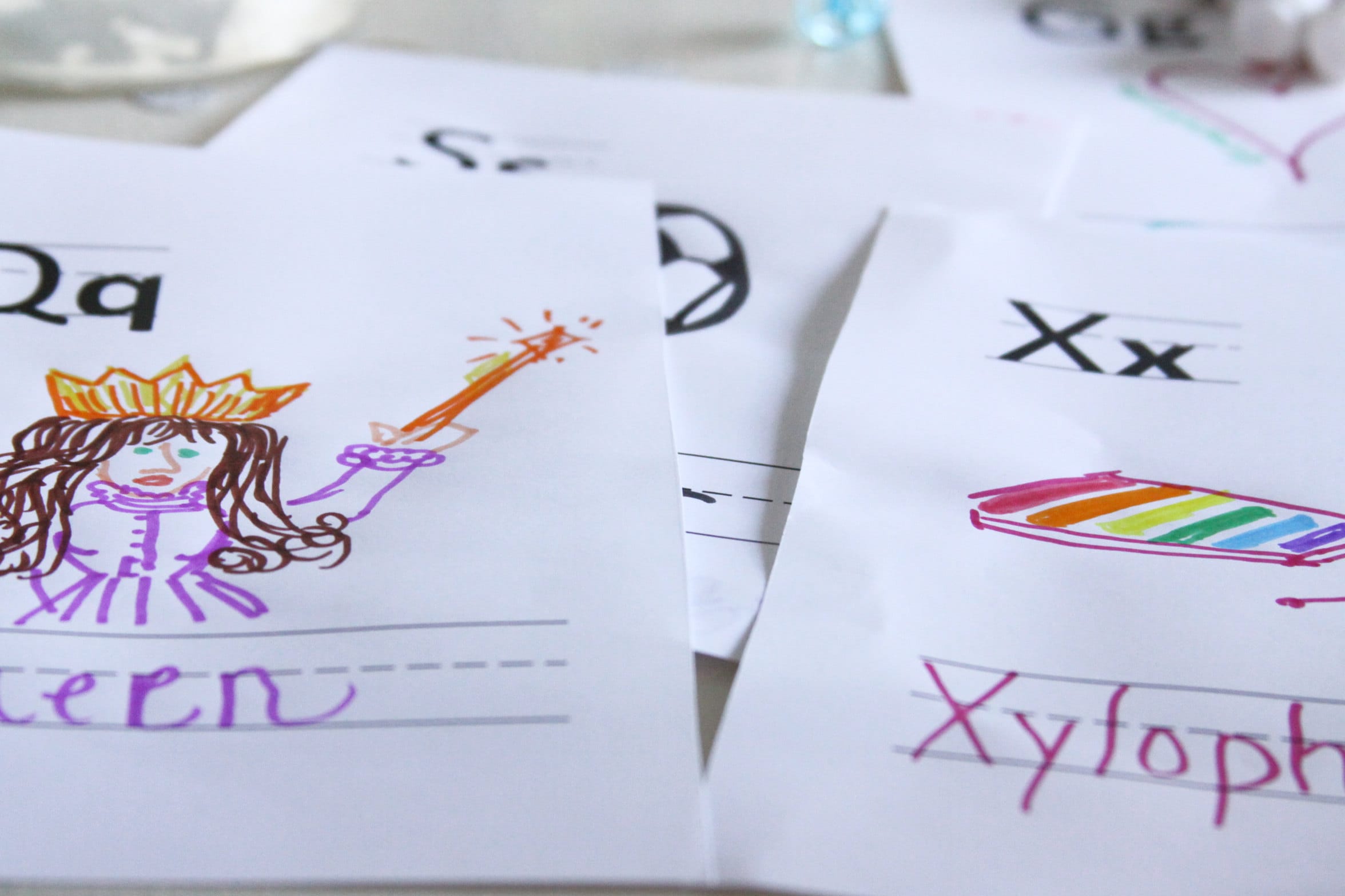 Alphabet Cards for handmade book