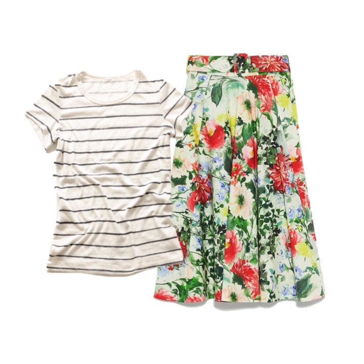milkandhoney_stripetee_floral