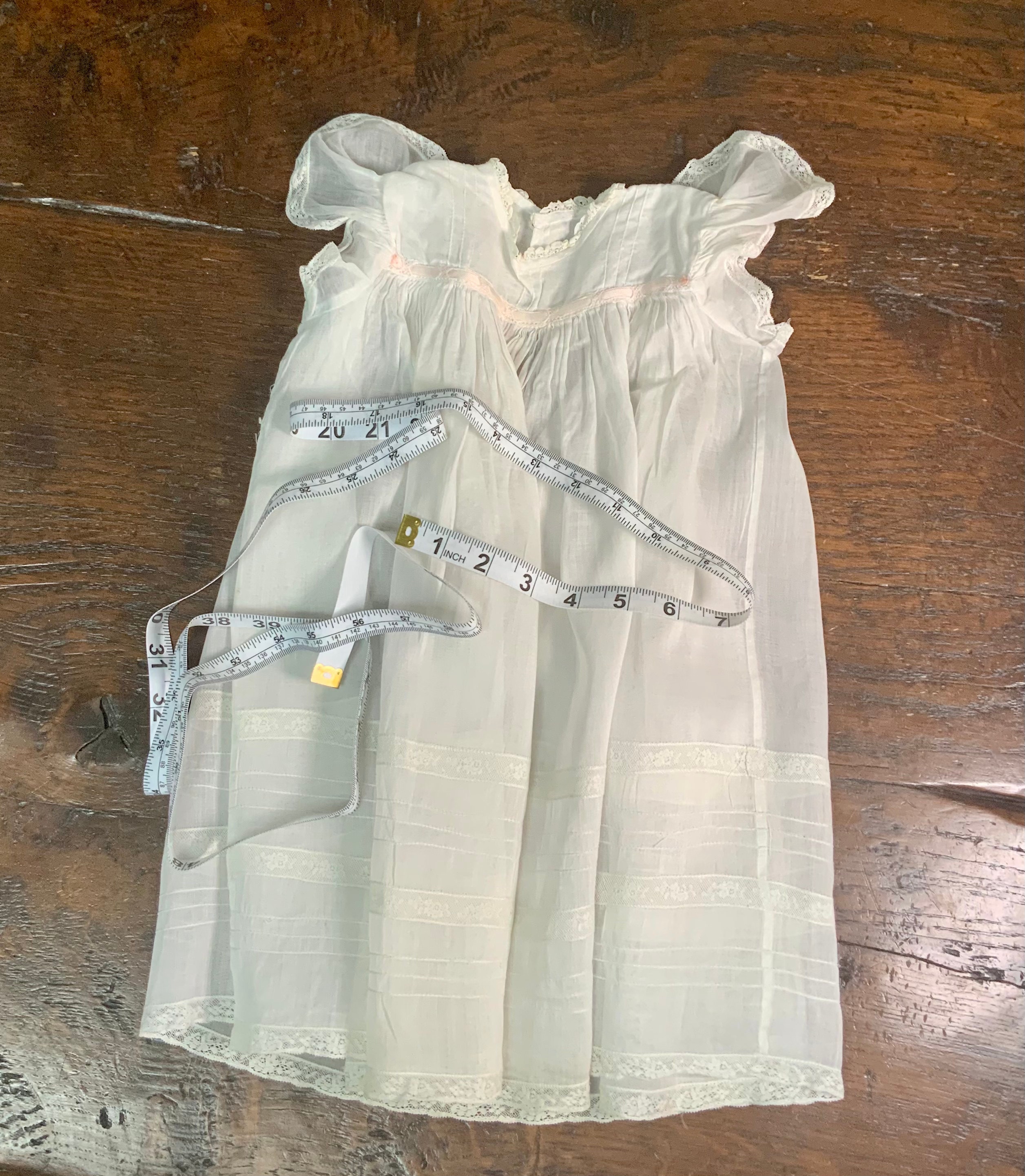 Lay your dress flat