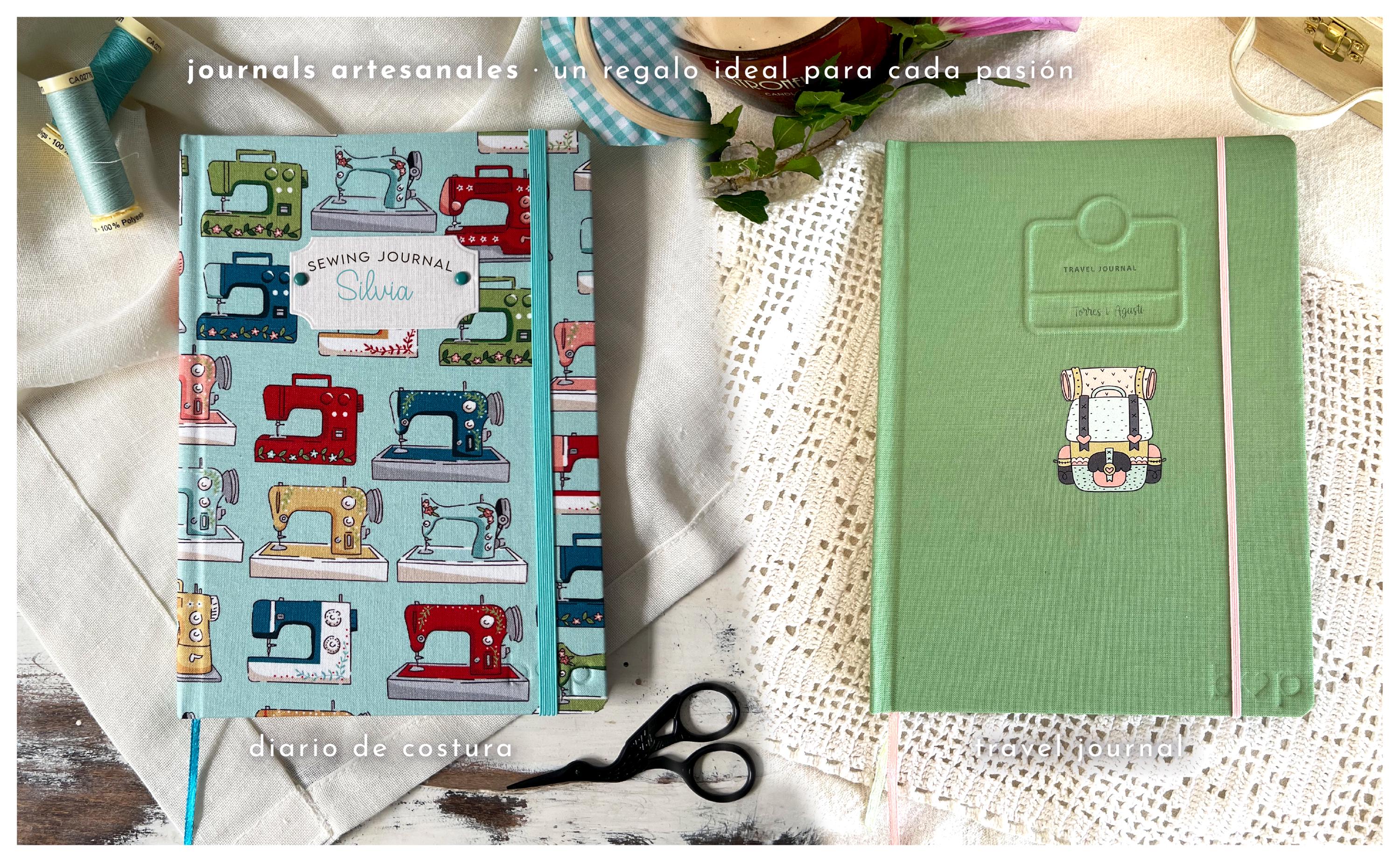 en b-paper tenemos journals personalizados para todas las pasiones. Incluidos los amantes de la costura o los viajes.