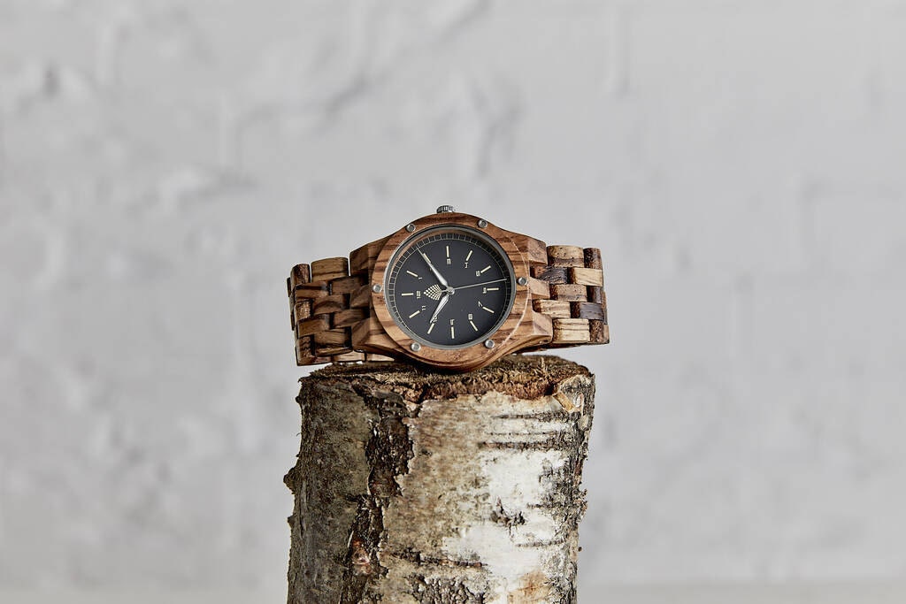 sustainable wood wrist watch UK