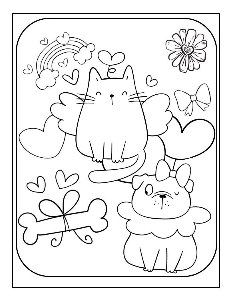 Valentines Day coloring pages