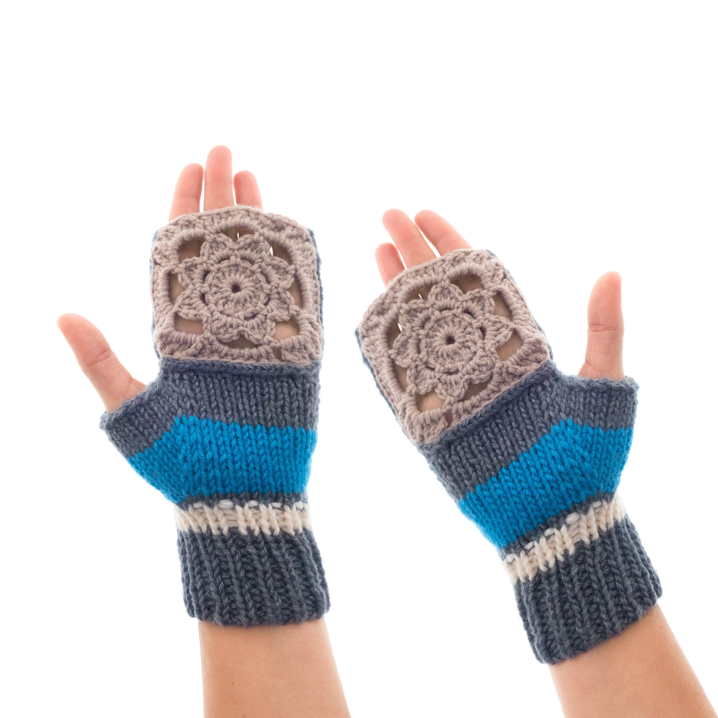 Fingerless Gloves Wool Womens