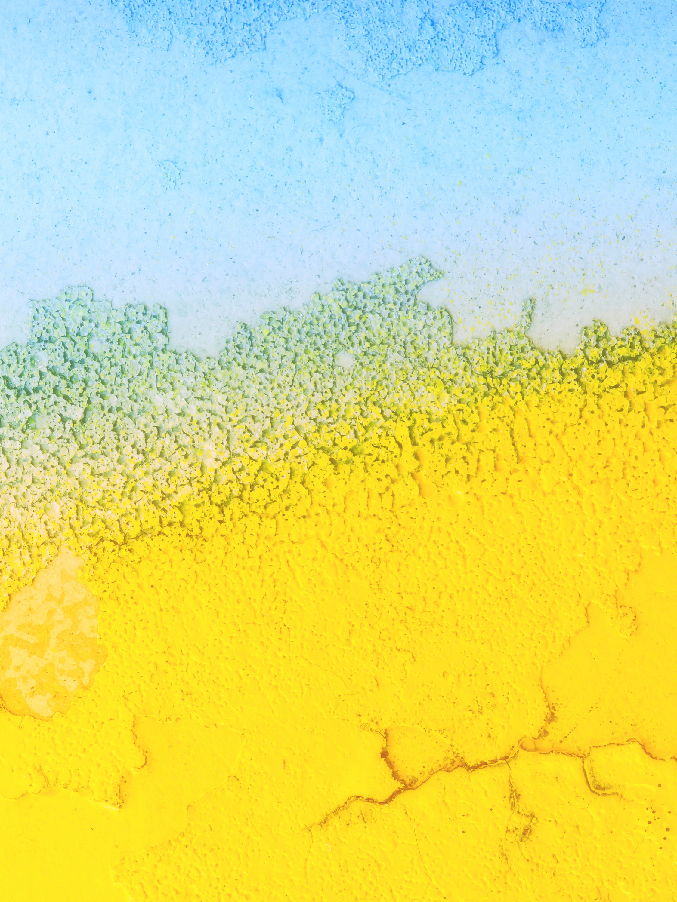 Abstract yellow and blue art- macro abstract photography in blue and yellow- blue abstract art- yellow abstract art- beach and sea abstract impressionism